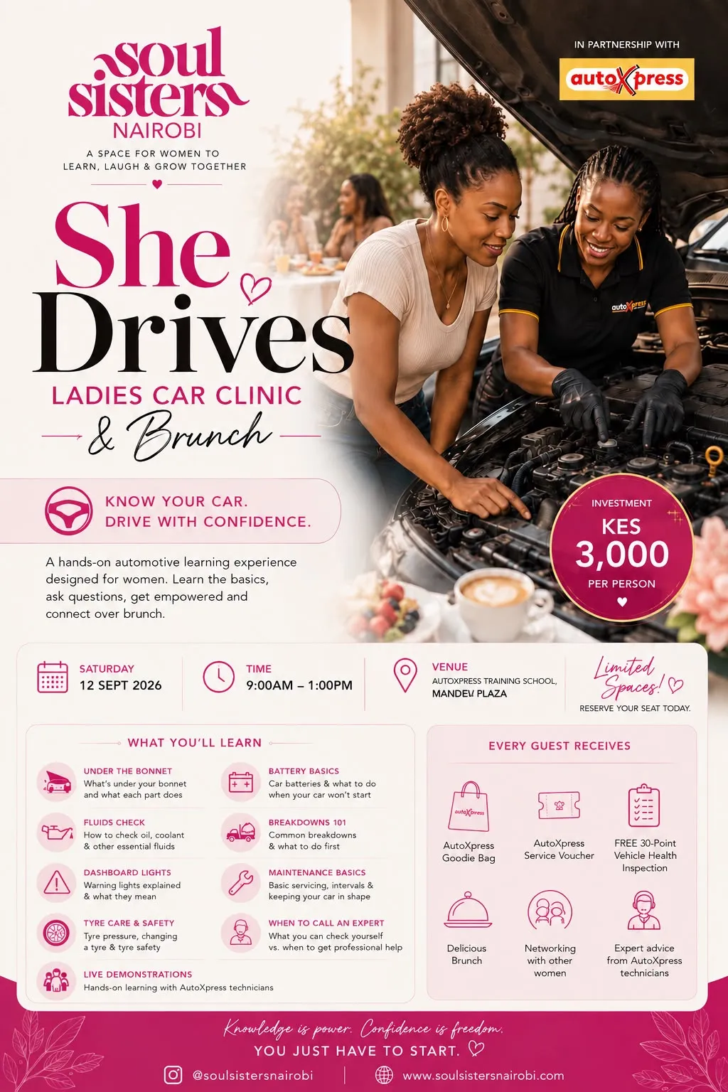 She Drives Ladies Car Clinic & Brunch